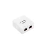 Lanberg - OS6-0002-W cambiador de género para cable 2 x RJ-45 Blanco