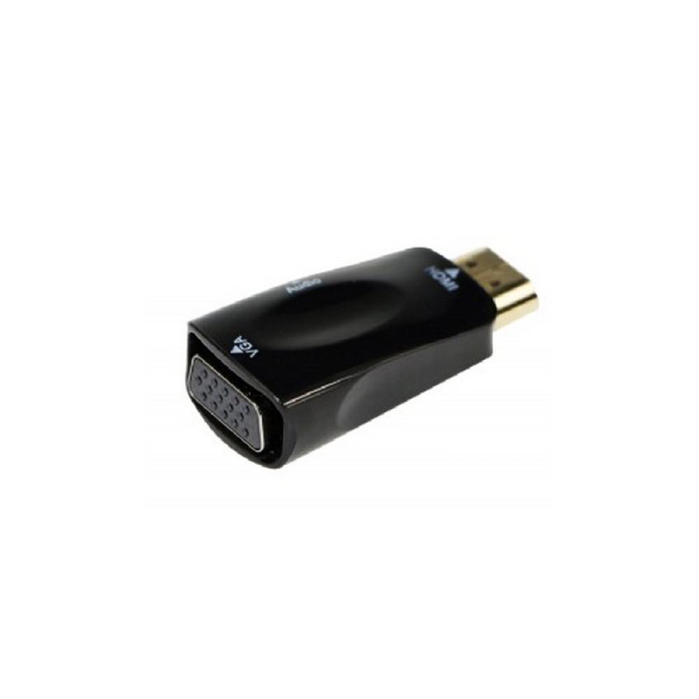 Gembird - A-HDMI-VGA-02 cambiador de género para cable VGA (D-Sub) Negro