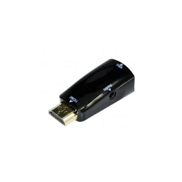 Gembird - A-HDMI-VGA-02 cambiador de género para cable VGA (D-Sub) Negro