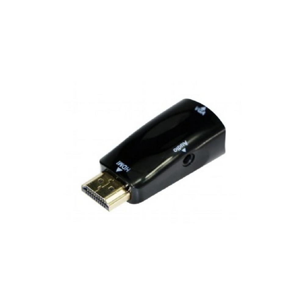 Gembird - A-HDMI-VGA-02 cambiador de género para cable VGA (D-Sub) Negro