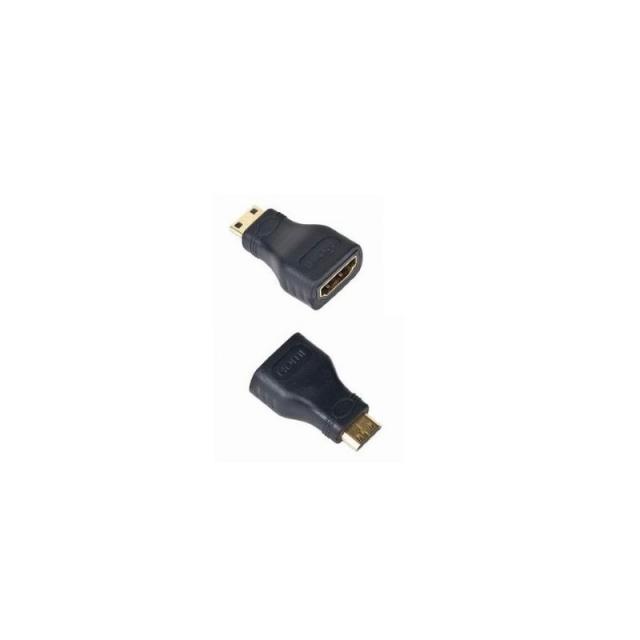 Gembird - A-HDMI-FC cambiador de género para cable mini-HDMI Negro