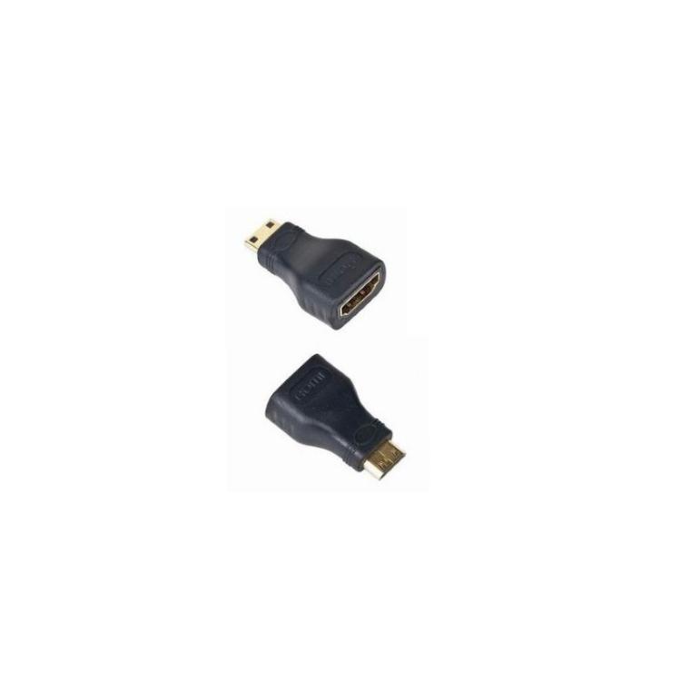 Gembird - A-HDMI-FC cambiador de género para cable mini-HDMI Negro