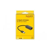 DeLOCK - Adaptador USB Tipo-A macho a 2,5 Gigabit LAN compacto