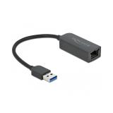 DeLOCK - Adaptador USB Tipo-A macho a 2,5 Gigabit LAN compacto