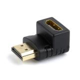 Gembird - A-HDMI90-FML cambiador de género para cable HDMI Negro