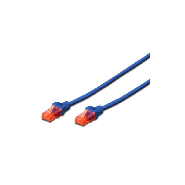 Ewent - IM1007 cable de red Azul 1 m Cat6 U/UTP (UTP)