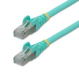 StarTech.com - Cable de 0,5m de Red Ethernet CAT6a - Aguamarina - Low Smoke Zero Halogen (LSZH) - 10GbE - 500MHz - PoE++ de 100W