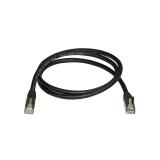 StarTech.com - Cable de 1m de Red Ethernet RJ45 Cat6a Blindado STP - Cable sin Enganche Snagless - Negro