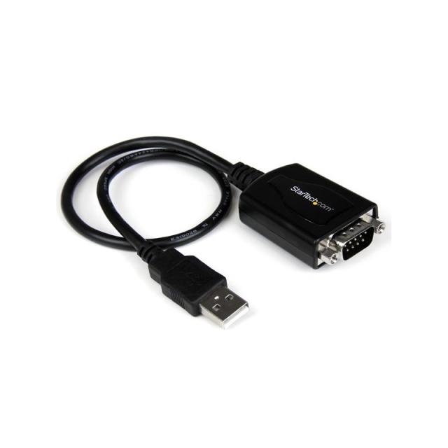 StarTech.com - Cable Profesional de 0,3m USB a Puerto Serie Serial RS232 DB9 con Retención del Puerto COM
