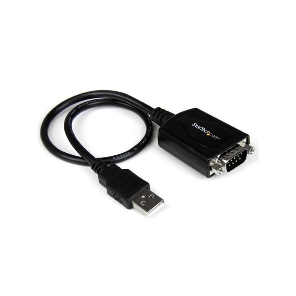 StarTech.com - Cable Profesional de 0,3m USB a Puerto Serie Serial RS232 DB9 con Retención del Puerto COM