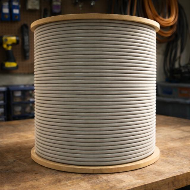 Phasak - Bobina de cable de red S/FTP Cat.6A cobre LSZH sólido CPR Cca 305 m gris – PHR 6202