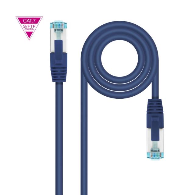 Nanocable - Cable de Red Cat.7 600MHZ LSZH SFTP PIMF AWG26, Azul, 2 m
