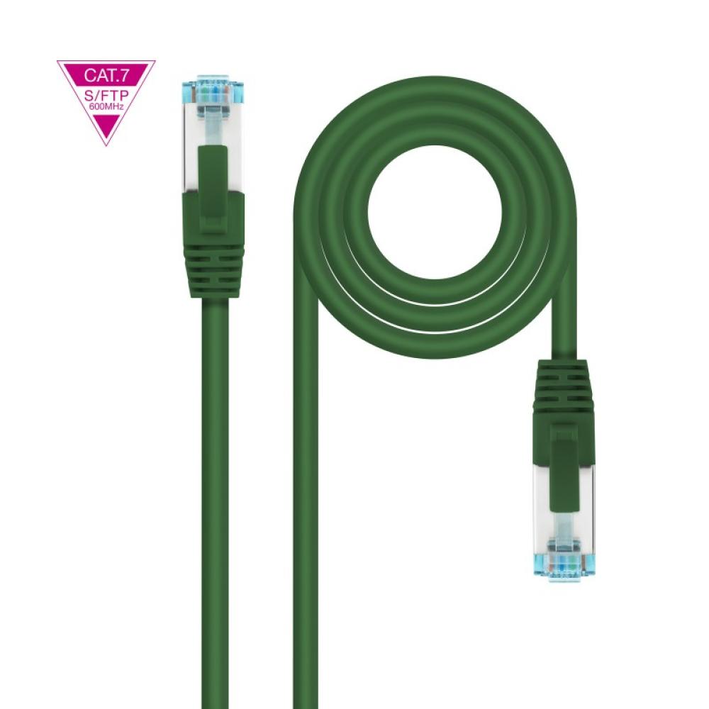 Nanocable - Cable de Red Cat.7 600MHZ LSZH SFTP PIMF AWG26, Verde, 2 m