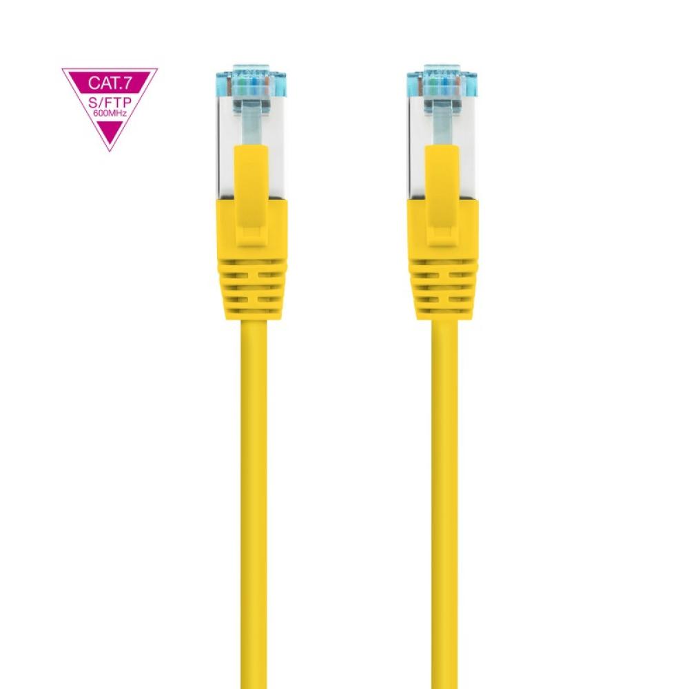 Nanocable - Cable de Red Cat.7 600MHZ LSZH SFTP PIMF AWG26, Amarillo, 50 cm