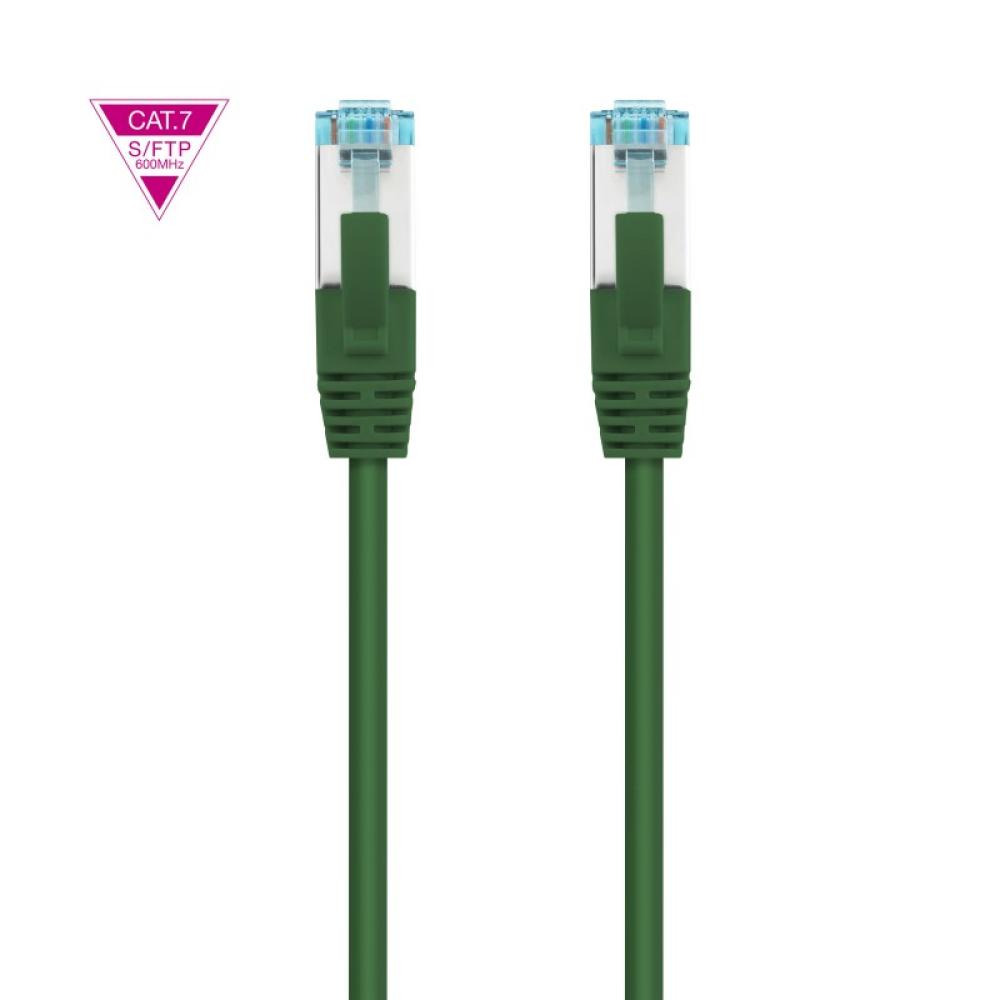 Nanocable - Cable de Red Cat.7 600MHZ LSZH SFTP PIMF AWG26, Verde, 1 m