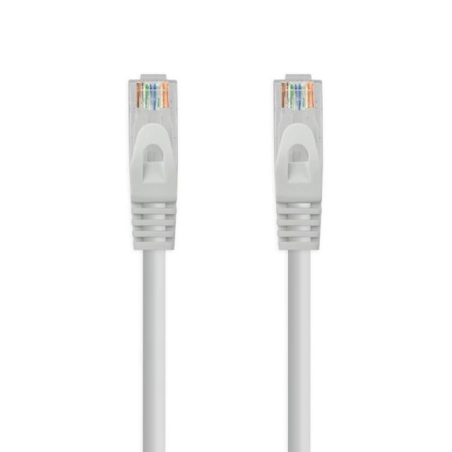 Nanocable - Cable Red Latiguillo RJ45 LSZH CAT.6A UTP AWG24, Gris, 25 cm
