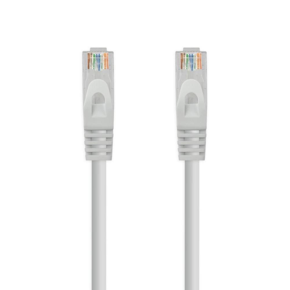 Nanocable - Cable Red Latiguillo RJ45 LSZH CAT.6A UTP AWG24, Gris, 25 cm