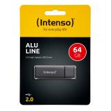Intenso - Alu Line unidad flash USB 64 GB USB tipo A 2.0 Antracita