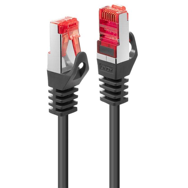 Lindy - 47372 cable de red Negro 1 m Cat6 S/FTP (S-STP)