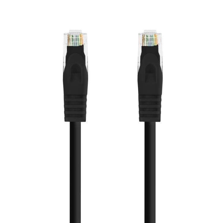 Nanocable - Cable de red latiguillo RJ45 LSZH Cat.6A UTP AWG24, Negro, 2.0m