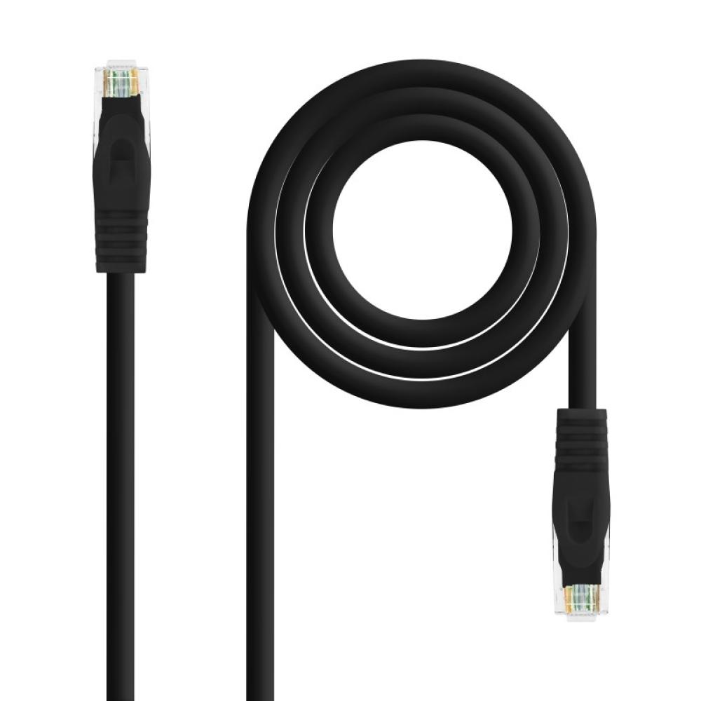 Nanocable - Cable de red latiguillo RJ45 LSZH Cat.6A UTP AWG24, Negro, 2.0m