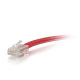 C2G - Cable de conexión de red de 0,5 m Cat5e sin blindaje y sin funda (UTP), color rojo