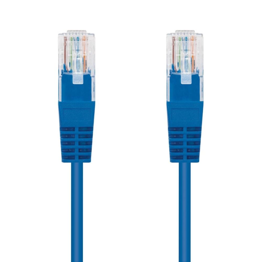 Nanocable - CABLE RED LATIGUILLO RJ45 CAT.5E UTP AWG24, AZUL, 1.0 M