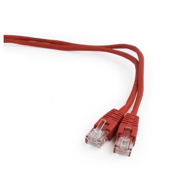 Gembird - PP12-1M/R cable de red Rojo Cat5e U/UTP (UTP)