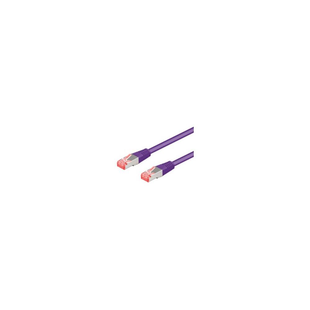 Goobay - 95586 cable de red Púrpura 1,5 m Cat6 S/FTP (S-STP)