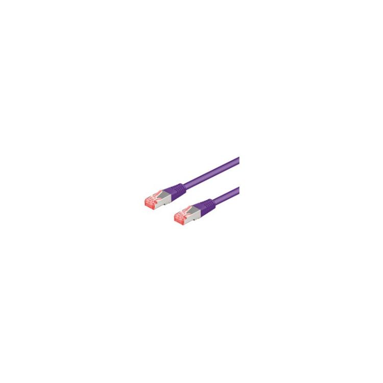 Goobay - 95586 cable de red Púrpura 1,5 m Cat6 S/FTP (S-STP)