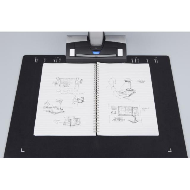 Fujitsu - ScanSnap SV600 Escáner de captura aérea 285 x 218 DPI A3 Negro, Blanco