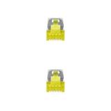 Nanocable - Cable de red latiguillo RJ45 LSZH Cat.6A SFTP AWG26, Gris, 3.0 m