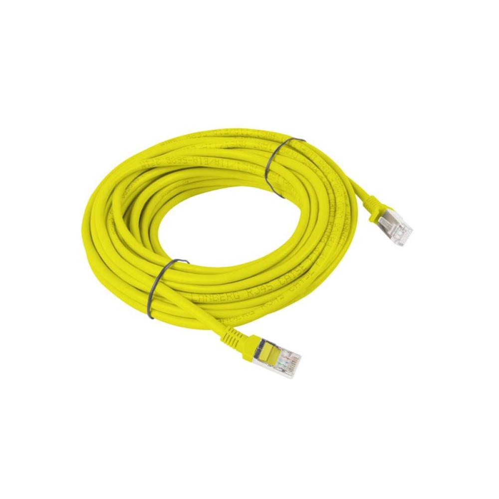 Lanberg - PCU6-10CC-1000-Y cable de red Amarillo 10 m Cat6 U/UTP (UTP)