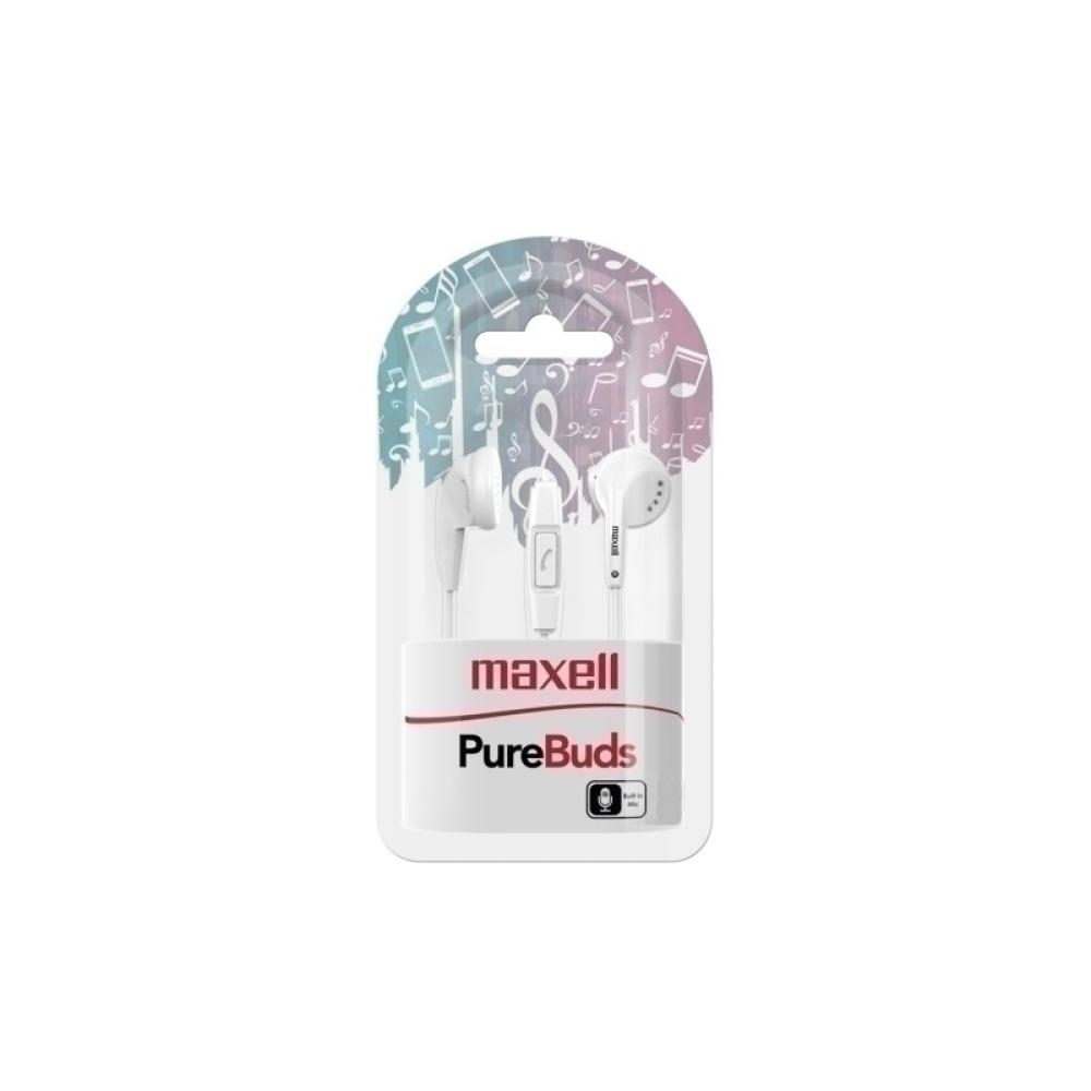Maxell - AURICULARES MAXELL BOTON BLANCO M671