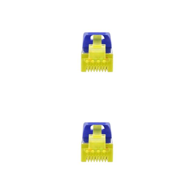 Nanocable - Cable Red Latiguillo RJ45 LSZH CAT.6A SFTP AWG26, Azul, 25 cm