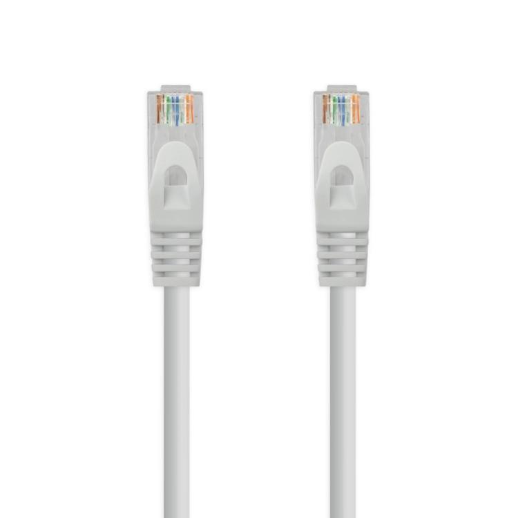 Nanocable - Cable Red Latiguillo RJ45 LSZH CAT.6A UTP AWG24, Gris, 30 cm