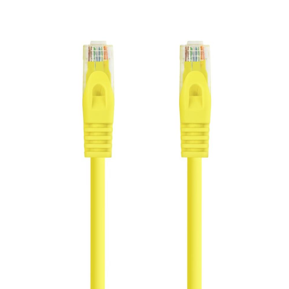 Nanocable - Cable de red latiguillo RJ45 LSZH Cat.6A UTP AWG24, Amarillo, 0.5m
