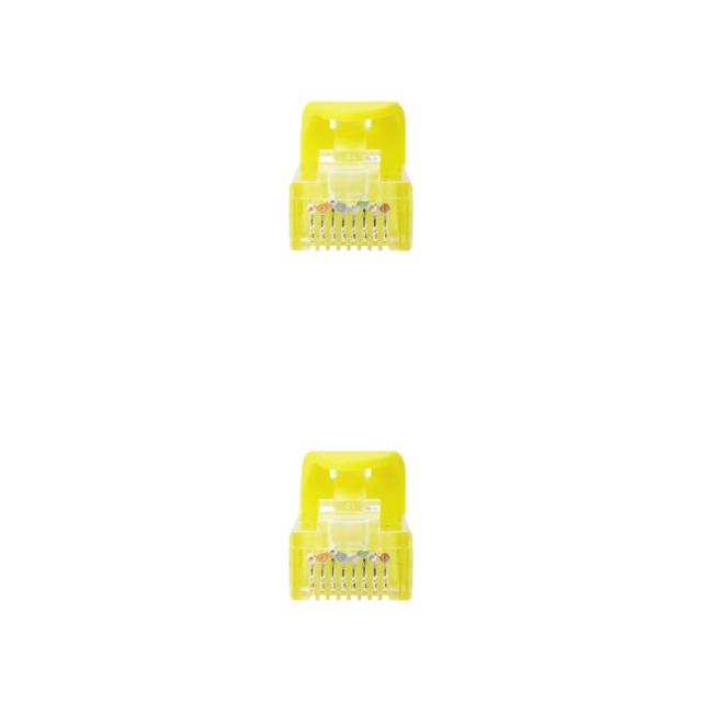 Nanocable - Cable de red latiguillo RJ45 LSZH Cat.6A UTP AWG24, Amarillo, 0.5m