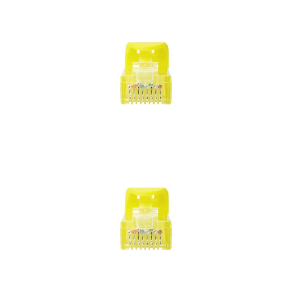 Nanocable - Cable de red latiguillo RJ45 LSZH Cat.6A UTP AWG24, Amarillo, 0.5m