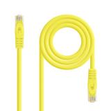 Nanocable - Cable de red latiguillo RJ45 LSZH Cat.6A UTP AWG24, Amarillo, 0.5m