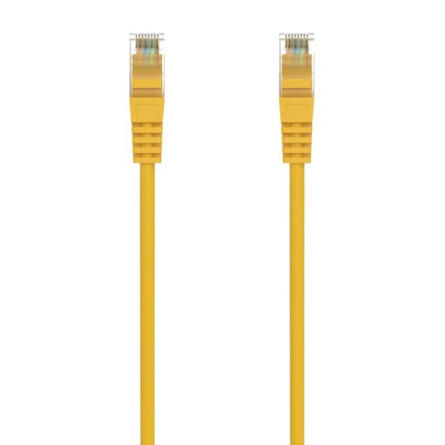 AISENS - Cable de Red Latiguillo RJ45 LSZH Cat.6A 500 Mhz UTP AWG24, Amarillo, 1.0M