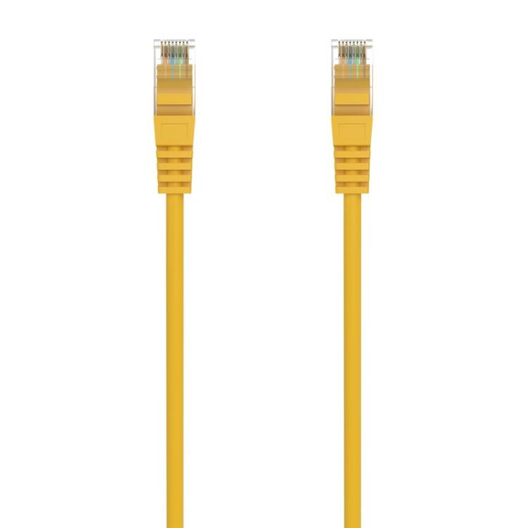 AISENS - Cable de Red Latiguillo RJ45 LSZH Cat.6A 500 Mhz UTP AWG24, Amarillo, 1.0M