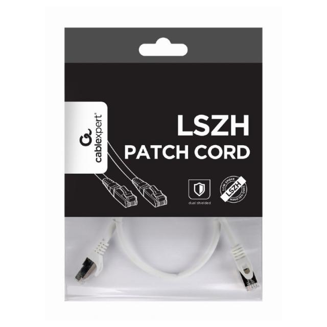 Gembird - PP6A-LSZHCU-W-0.5M cable de red Blanco 0,5 m Cat6a S/FTP (S-STP)