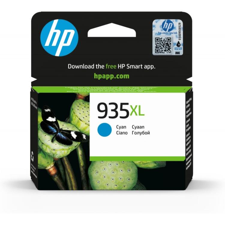 HP - Cartucho de tinta original 935XL de alta capacidad cian