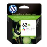 HP - Cartucho de tinta original 62XL de alta capacidad tricolor