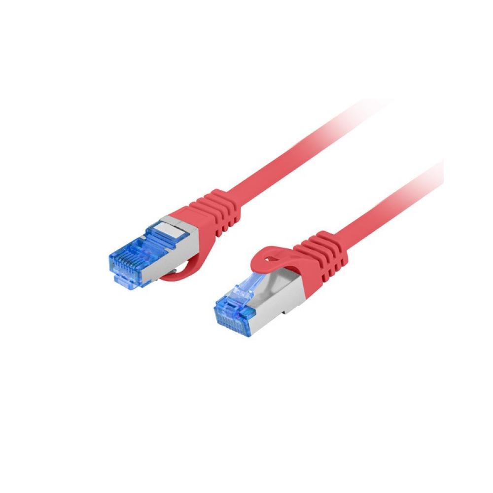 Lanberg - PCF6A-10CC cable de red Rojo 0,25 m Cat6a S/FTP (S-STP)