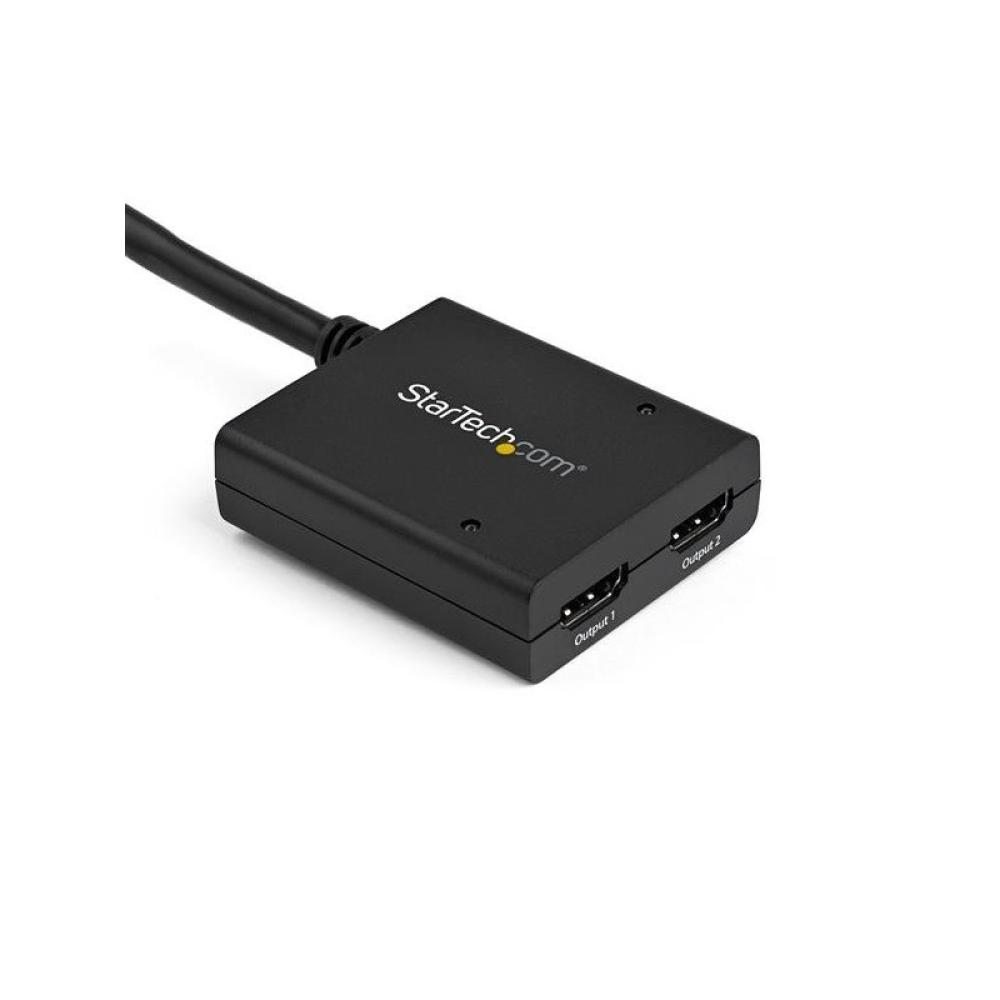 StarTech.com - Multiplicador de Vídeo HDMI de 2 Puertos - Splitter HDMI 4k 30Hz de 2x1 Alimentado por USB