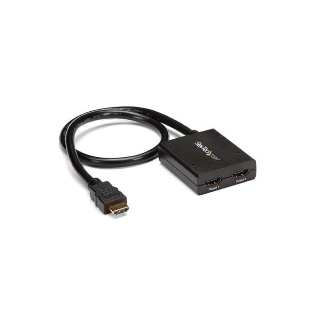 StarTech.com - Multiplicador de Vídeo HDMI de 2 Puertos - Splitter HDMI 4k 30Hz de 2x1 Alimentado por USB