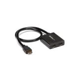 StarTech.com - Multiplicador de Vídeo HDMI de 2 Puertos - Splitter HDMI 4k 30Hz de 2x1 Alimentado por USB