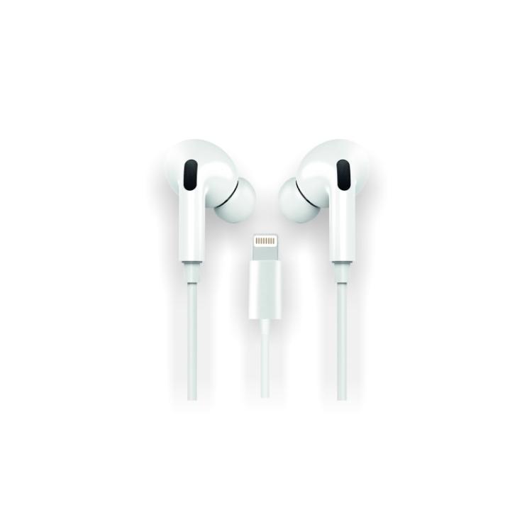 TECH ONE TECH - AURICULARES TECHONE BOTON LIGHTNING BLAN - TEC1202